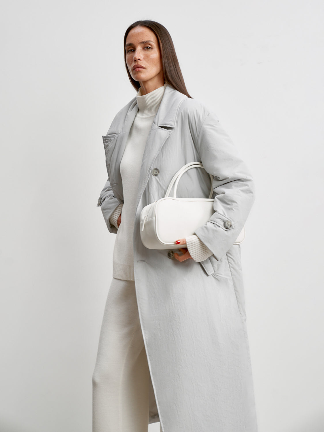 VANESSA lightweight down jacket, light gray