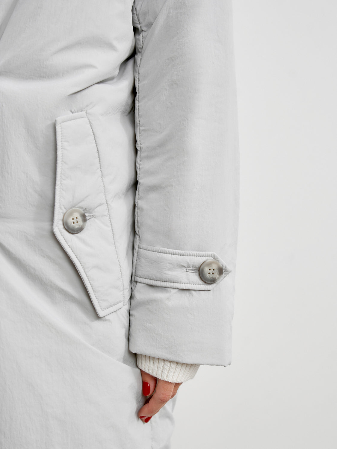 VANESSA lightweight down jacket, light gray