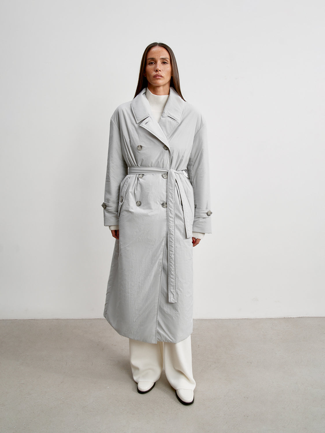 VANESSA lightweight down jacket, light gray