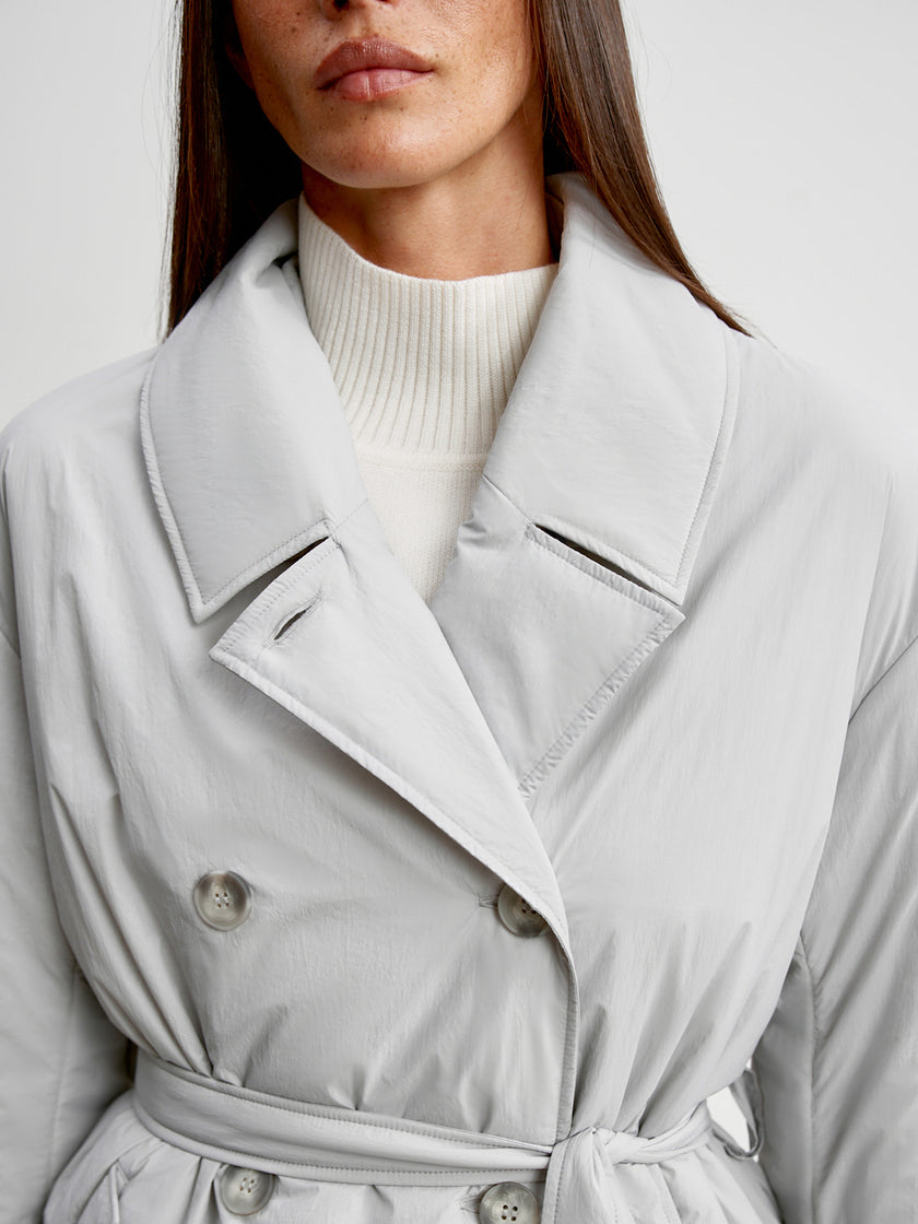 VANESSA lightweight down jacket, light gray