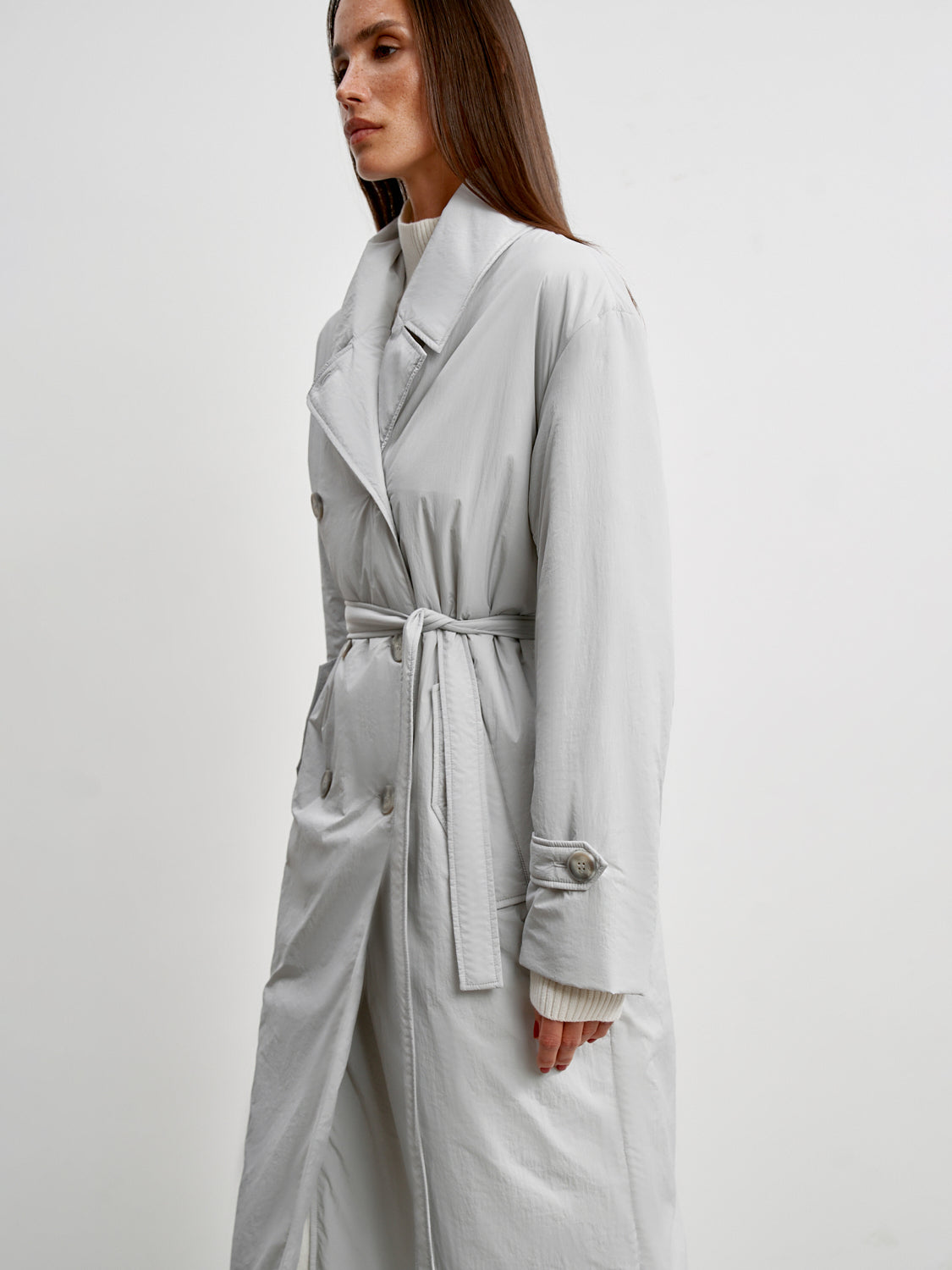 VANESSA lightweight down jacket, light gray