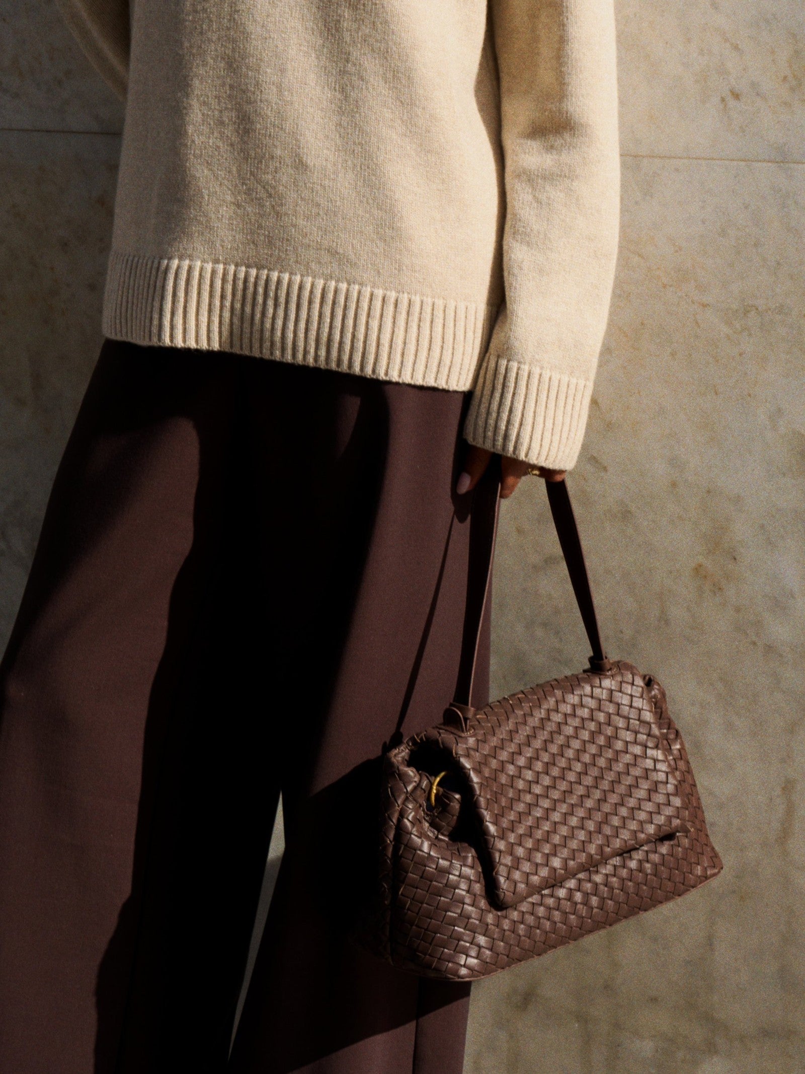 AMANDA basic sweater, beige