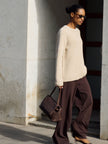 AMANDA basic sweater, beige