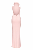 ESSENTIAL open-back dress, pink