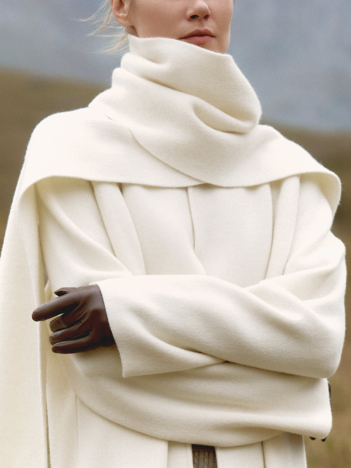 SEVARA cardigan coat, milk