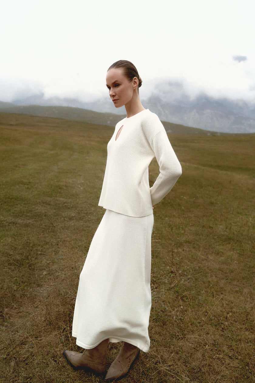 ALESSANDRA jumper, milk