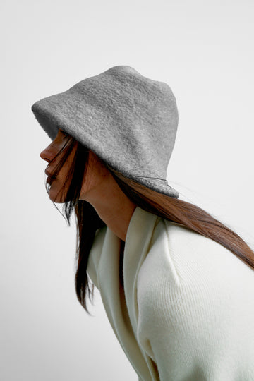 JESSI merino wool panama, gray