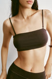 BALI bandeau top, chocolate