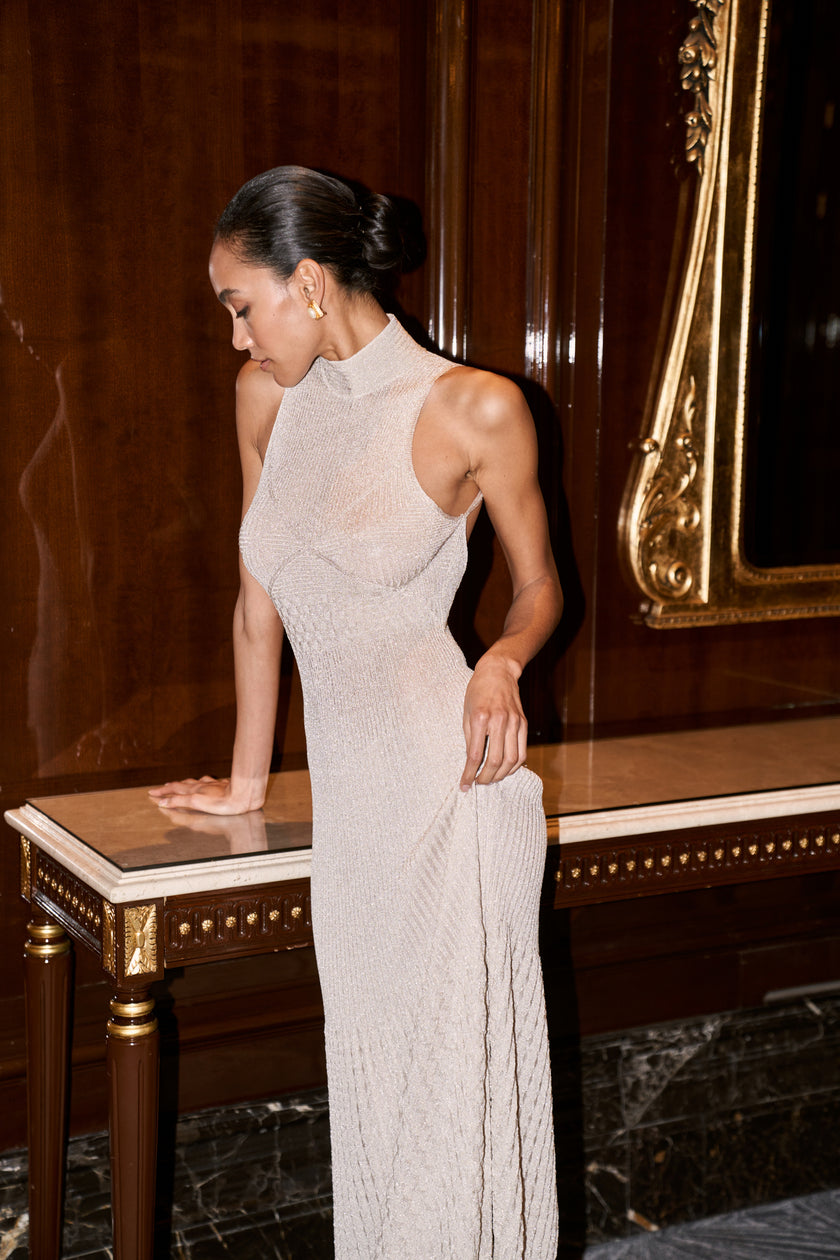 ANITA dress, champagne