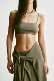 BALI bandeau top, khaki