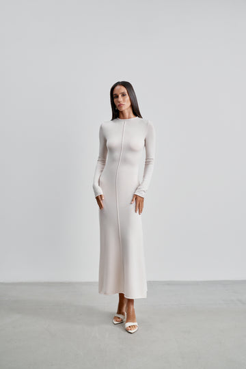 RUBY cashmere-blend dress, pearl