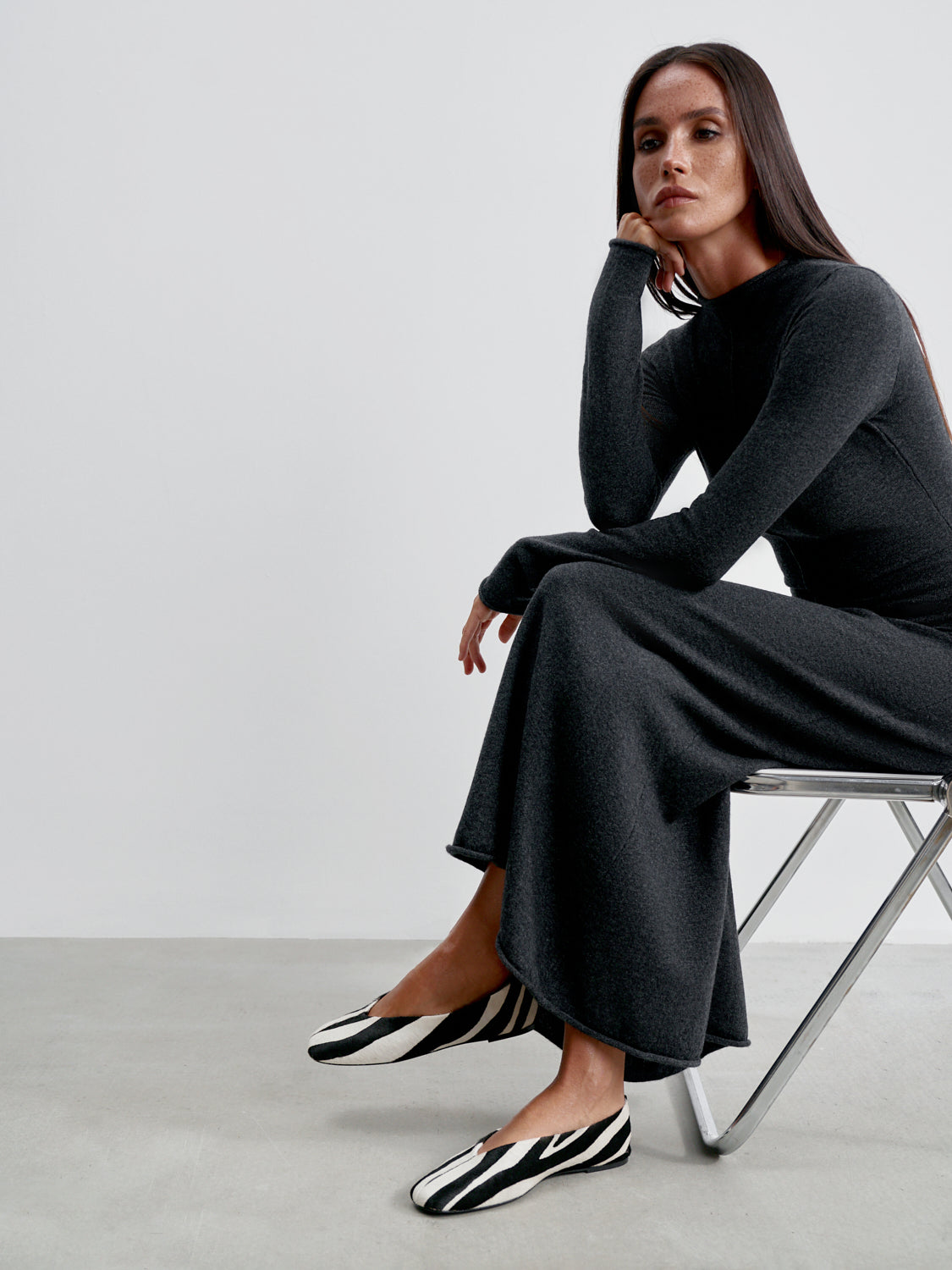 RUBY dress, anthracite