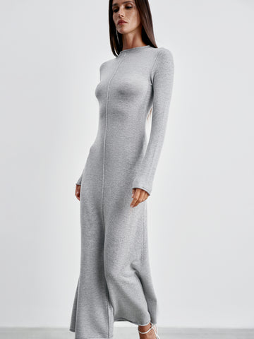 RUBY cashmere-blend dress, grey