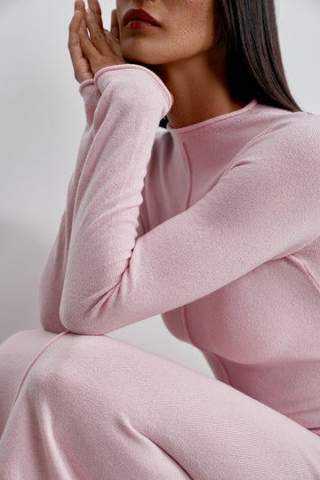 RUBY cashmere-blend dress, pink