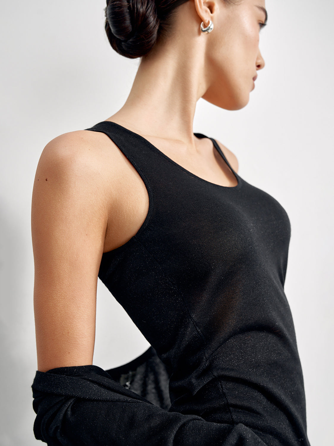 ESTELLE top, black