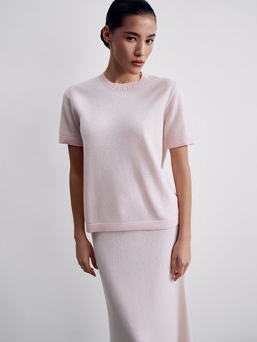 ALINA cashmere jumper, pink