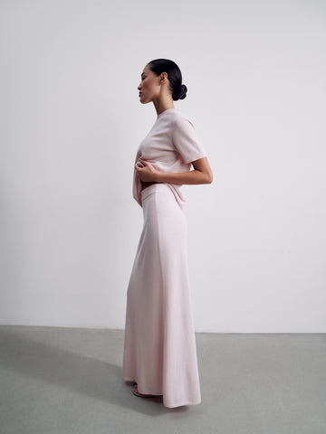 ALINA cashmere skirt, pink