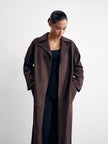 OLSEN trench coat, chocolate