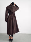 OLSEN trench coat, chocolate