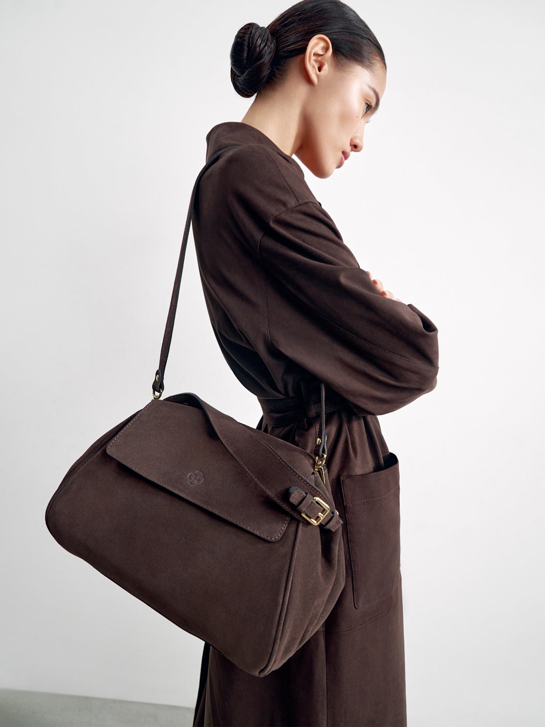 CHARLOTTE bag, chocolate