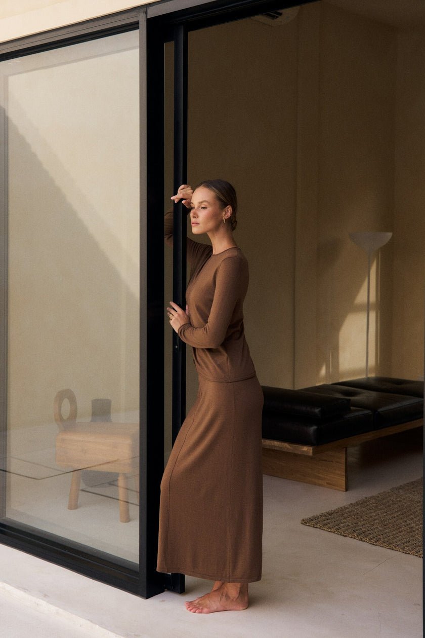 LOREN skirt, caramel