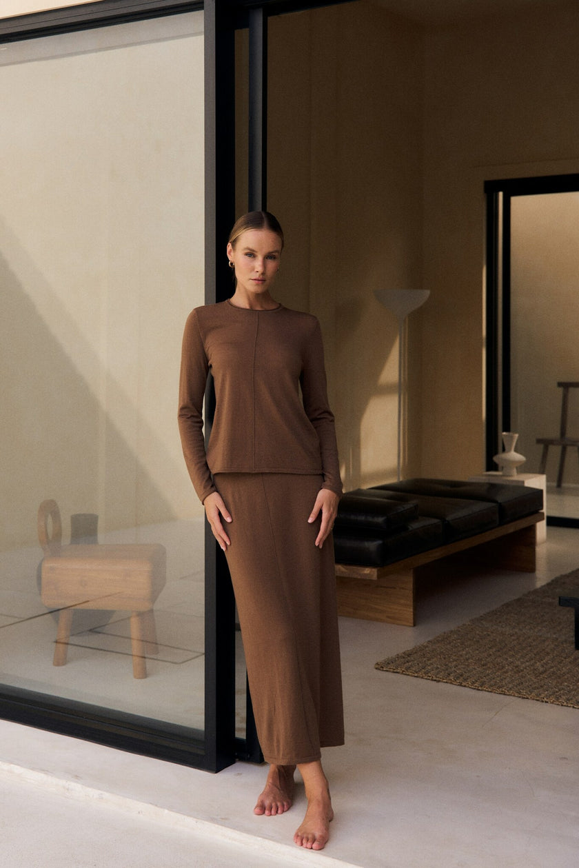 LOREN skirt, caramel