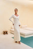 NORA long sleeve dress, ivory