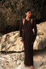 KHAYAL cardigan, dark chocolate