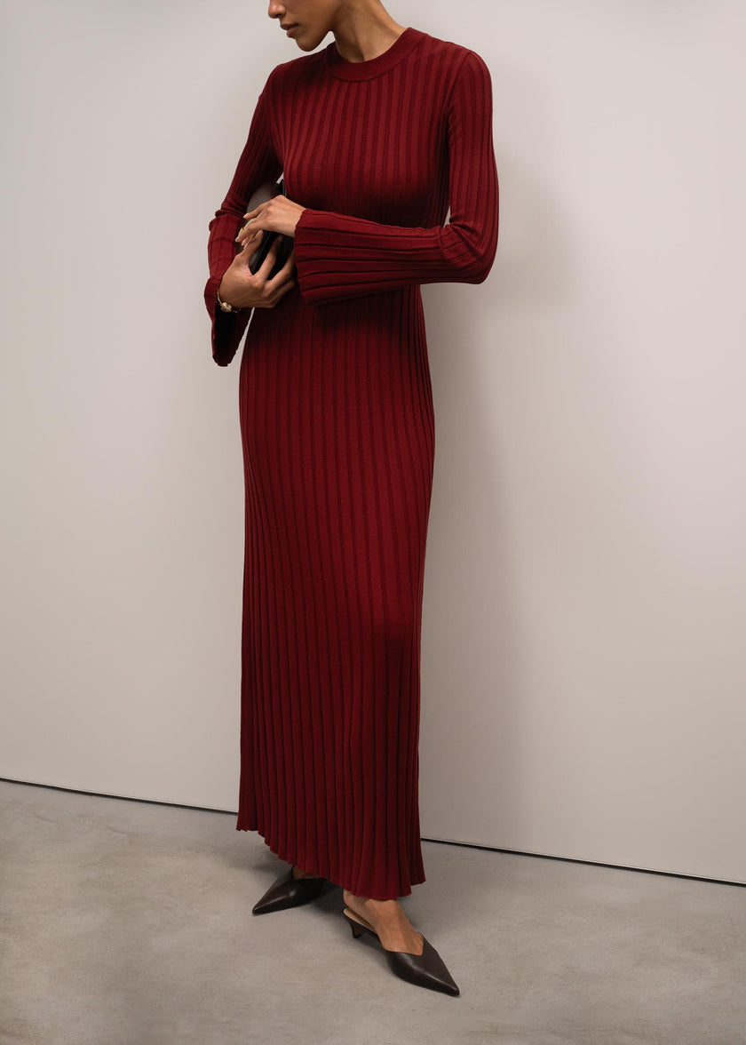 ZEENA dress, burgundy