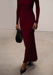 COTY dress, sangria