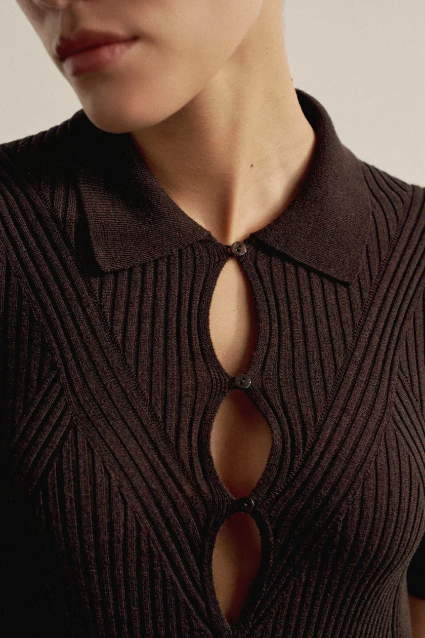 ROSALINA dress, dark chocolate