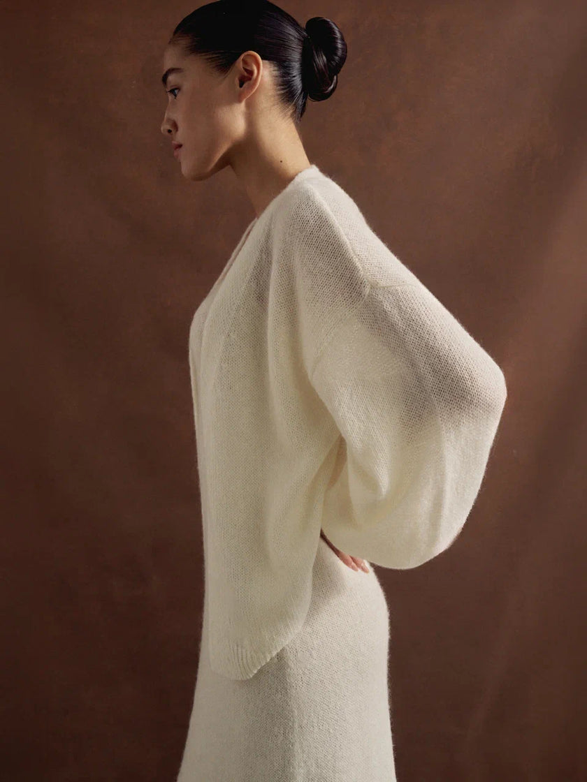 DIORA cardigan, milk