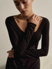 SABINE dress, dark chocolate
