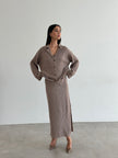 SORAYA cardigan, beige mélange