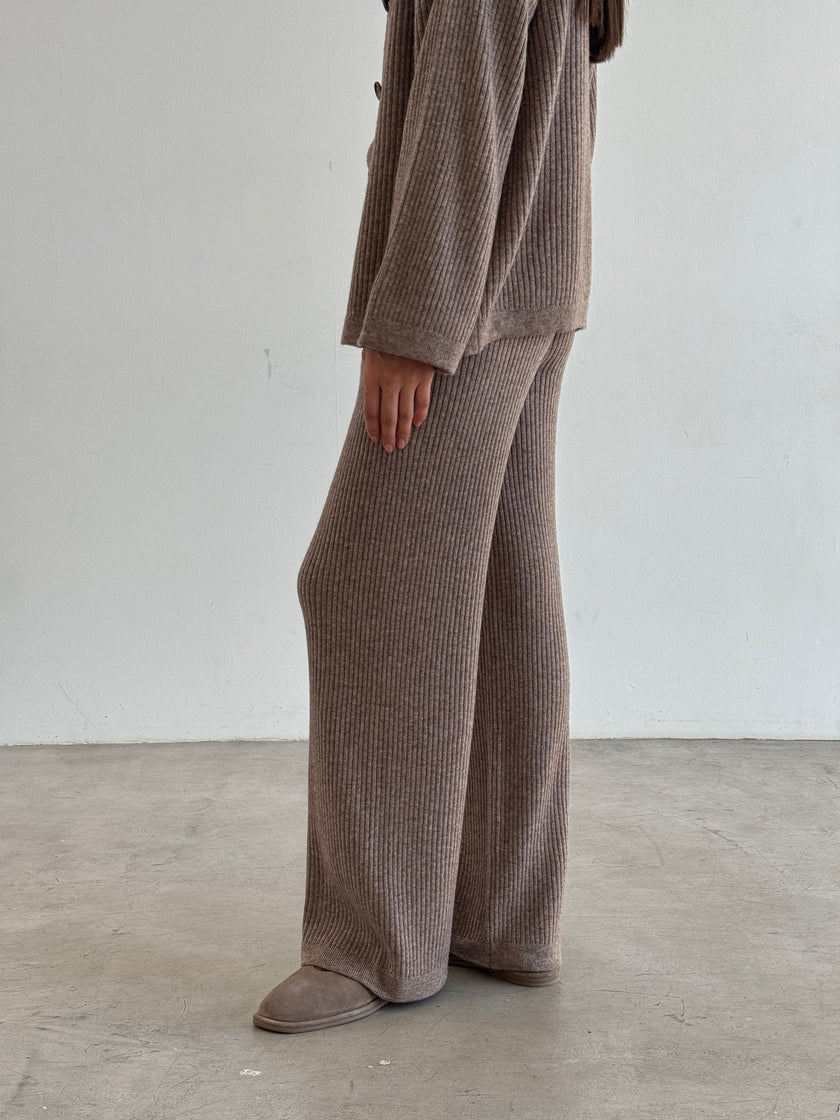 SORAYA pants, beige mélange