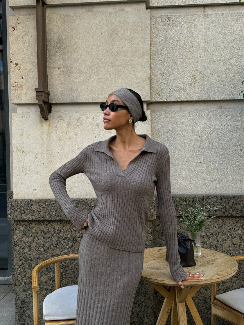 KIRA headband, mocha