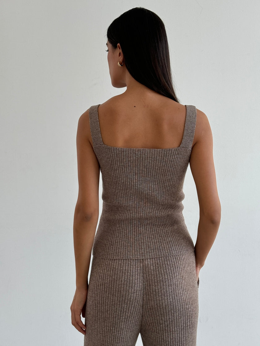 SORAYA top, beige melange