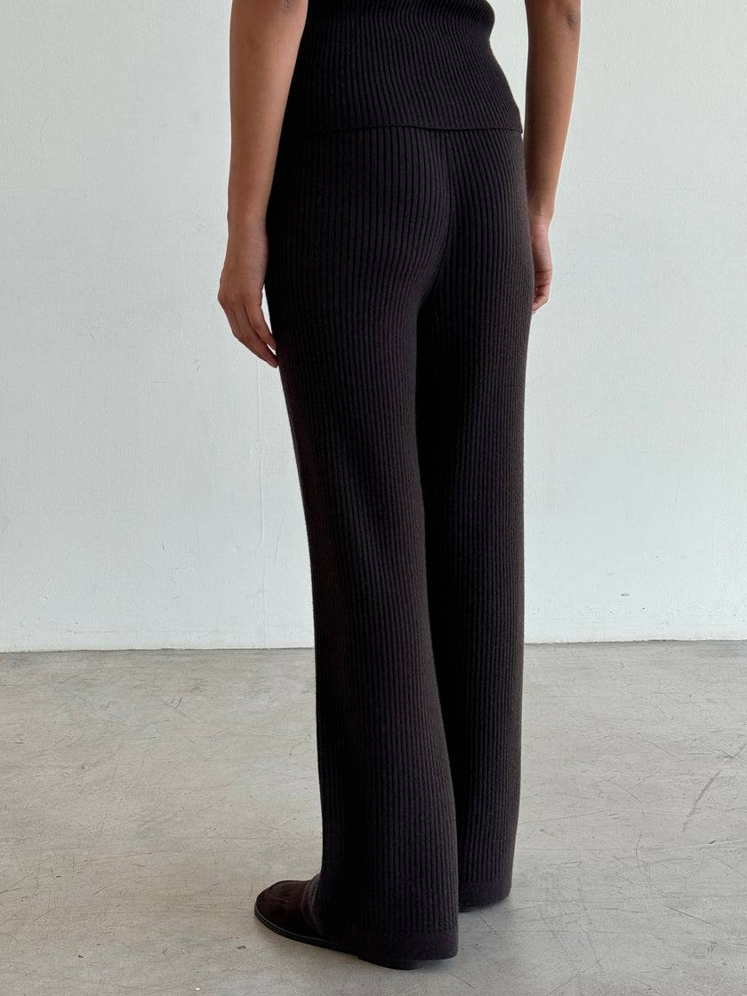 SORAYA pants, dark chocolate