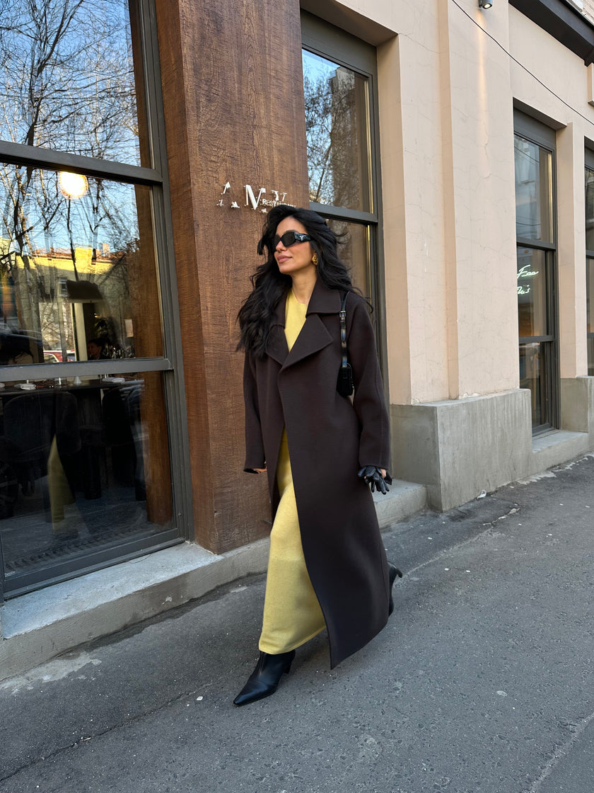 MARNI coat, chocolate