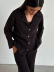 SORAYA cardigan, dark chocolate
