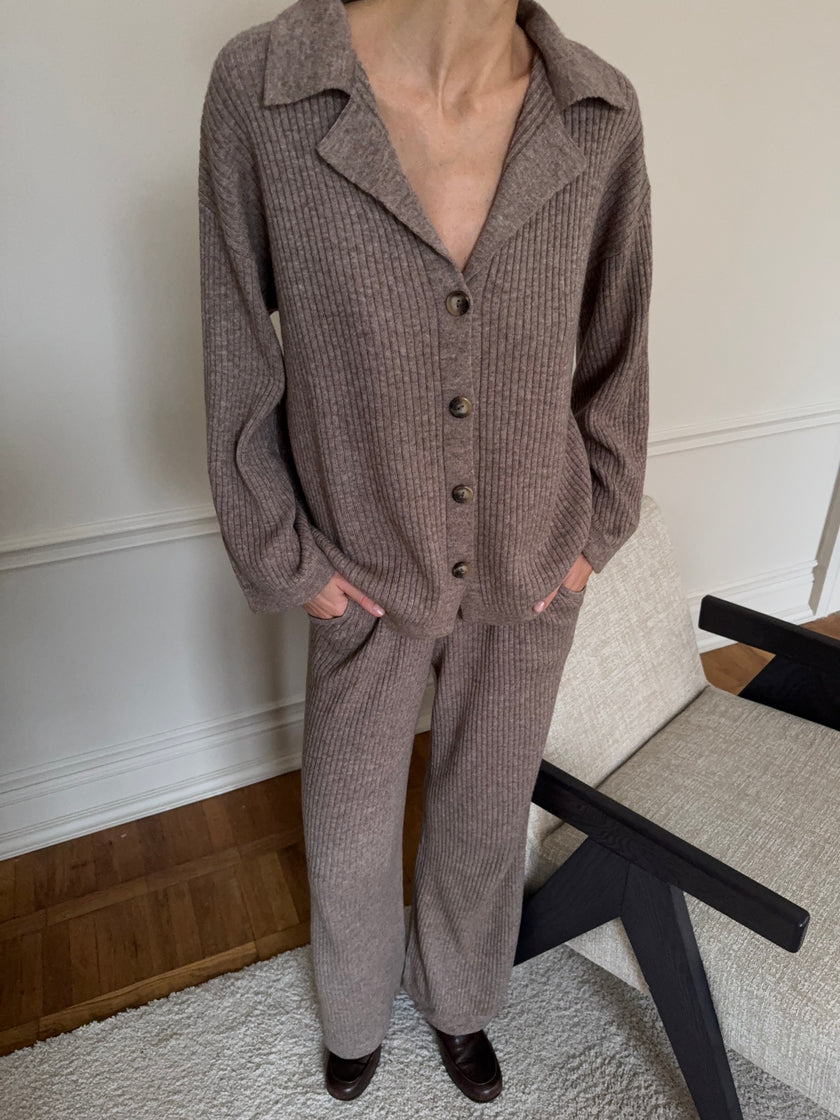 SORAYA pants, beige mélange