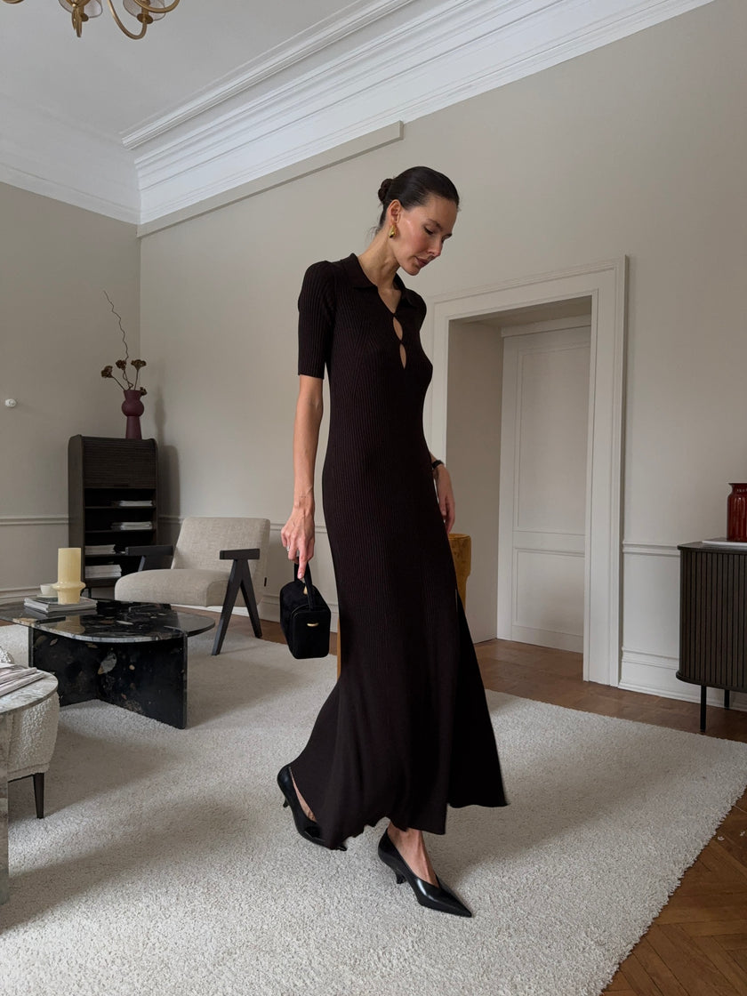 ROSALINA dress, dark chocolate