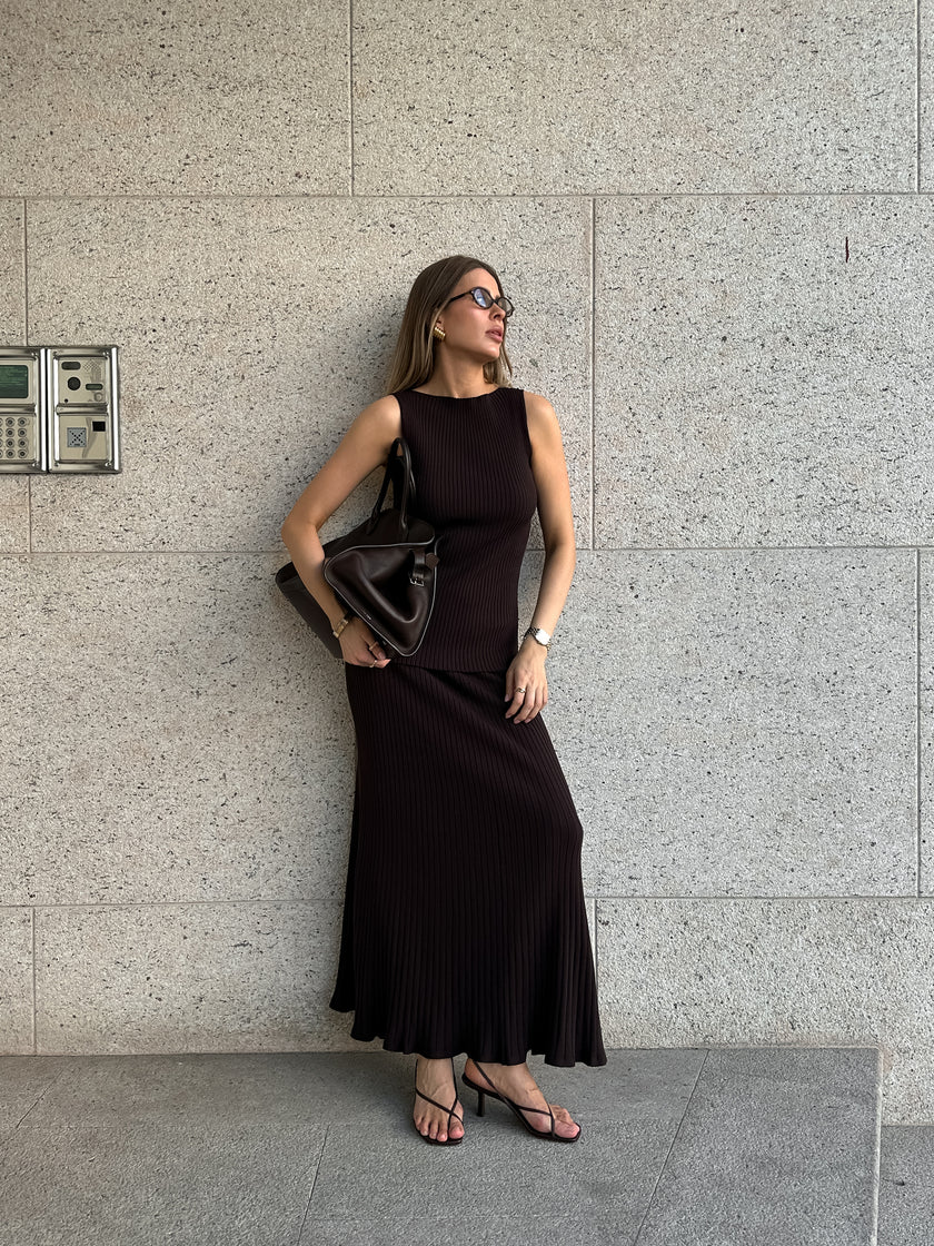 MISHA skirt, chocolate