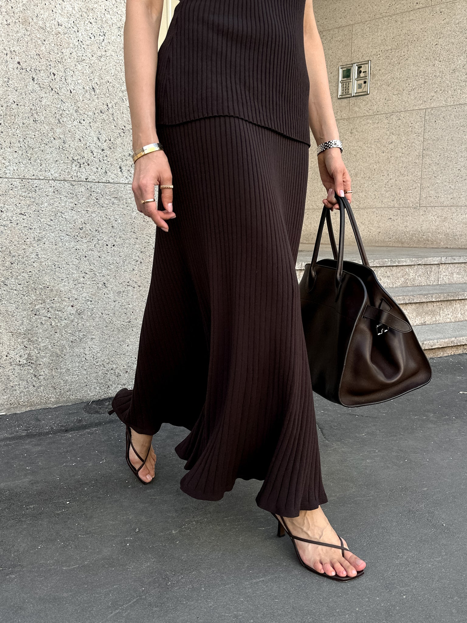 MISHA skirt, chocolate