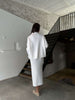 MILANO slit skirt, milk
