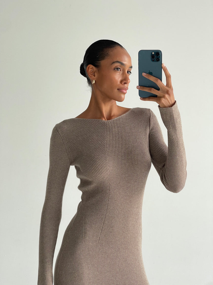 AREESHA dress, mocha