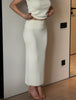 MOLLY peplum skirt, milk