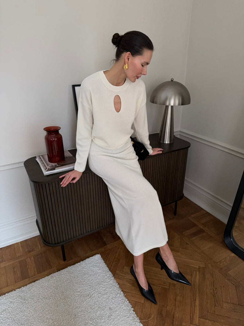 ALESSANDRA jumper, milk