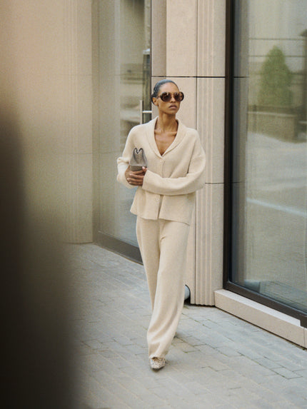 AMANDA basic pants, beige