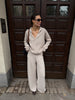 TATUM clusp jumper, pearl